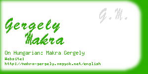 gergely makra business card